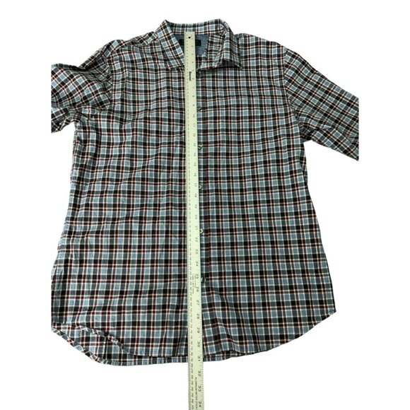 Banana Republic Mens Sz XL Soft Wash Tailored Slim Fit Plaid Long Sleeve Shirt - Picture 10 of 10